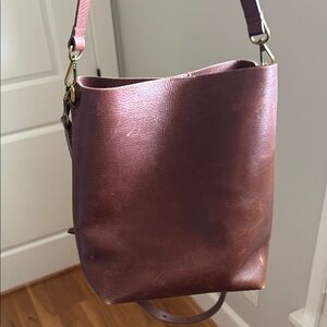 Elegant Brown Leather Shoulder Bag madewell